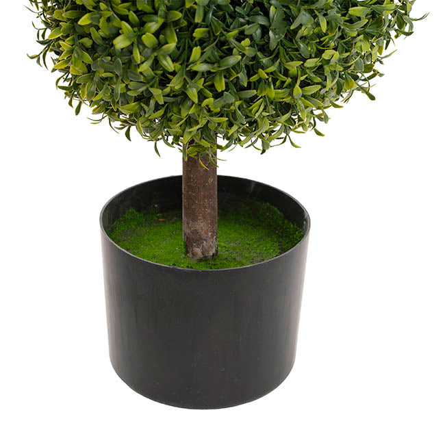 Topiary Tree 3 Ball Faux Boxwood UV Resistant Green (120cmH)