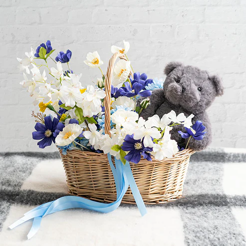 Cosmos Spray Cobalt Blue (62cmH)