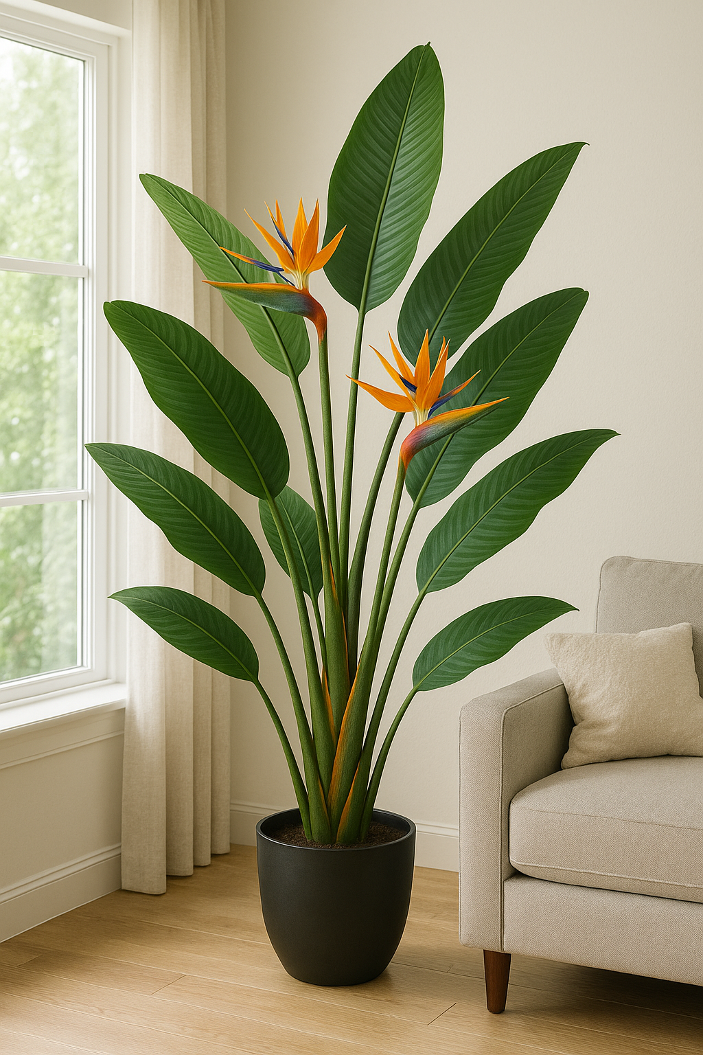 Artificial Bird of Paradise Plant Green (150cmH)