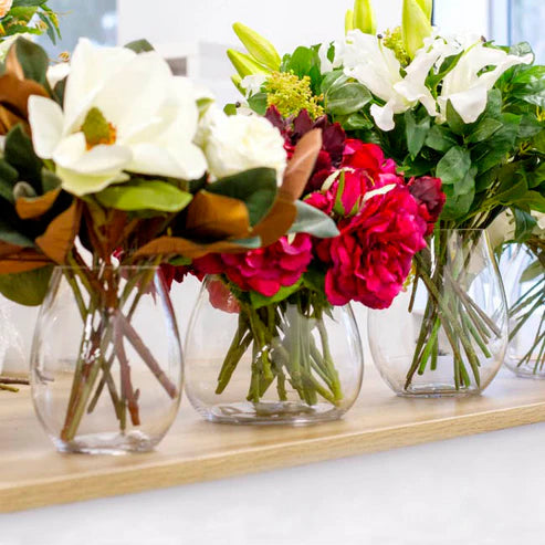 Glass Claire Vase Clear Medium