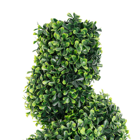 Topiary Spiral Tree Boxwood UV Resistant Green (90cmH)