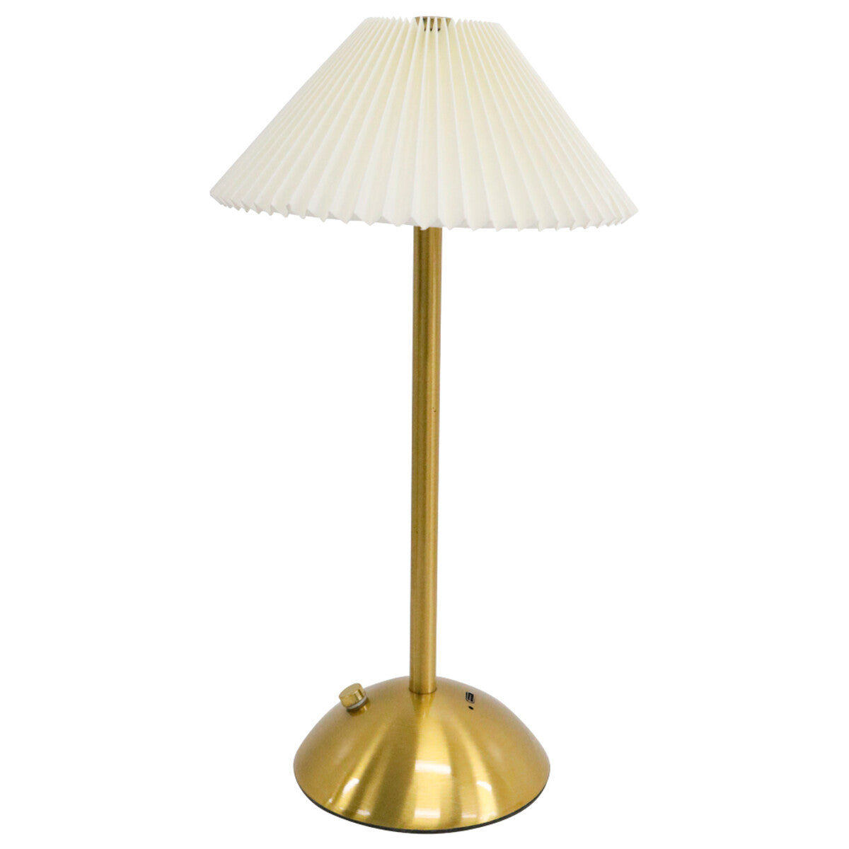Pleated Glow Dual-Tone USB Table Lamp